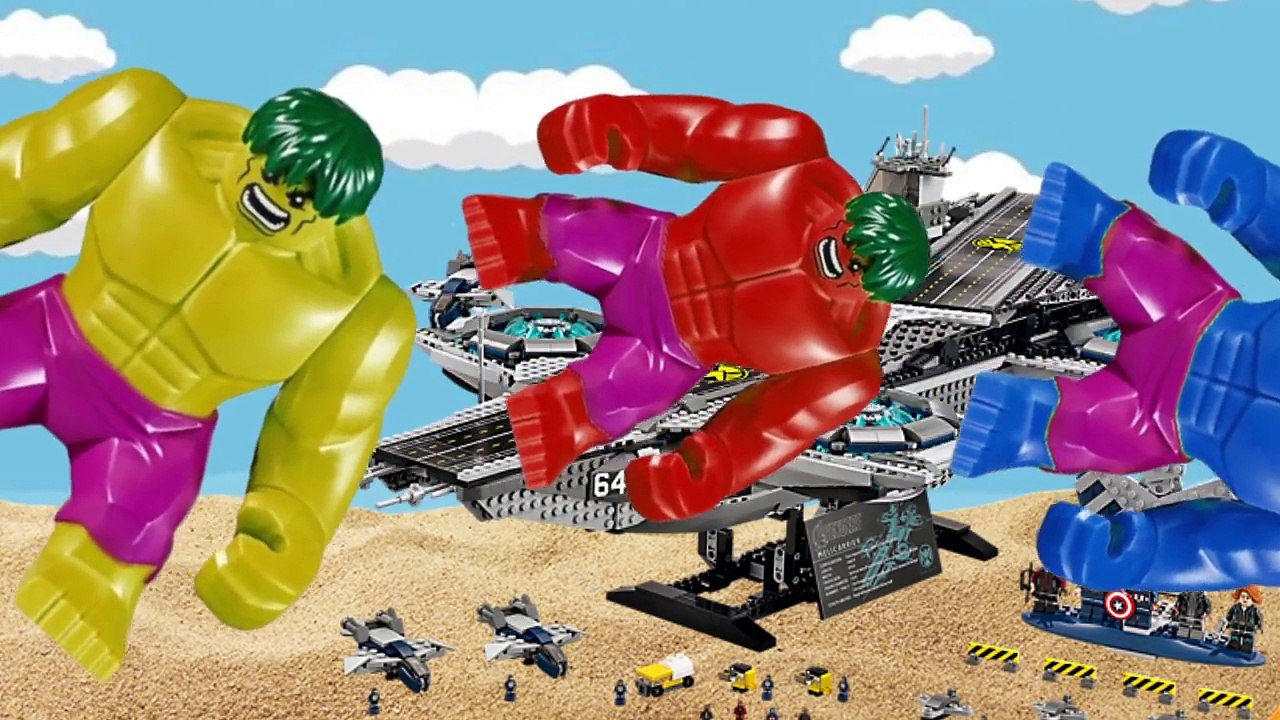 Lego Hulk Colors - Funny Toy Video Song for Kids, Baby and Children - Toy Music Animation