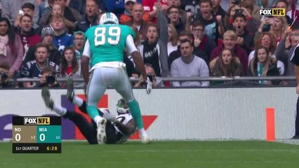 Ken Crawley LEAPS for an early interception in the end zone