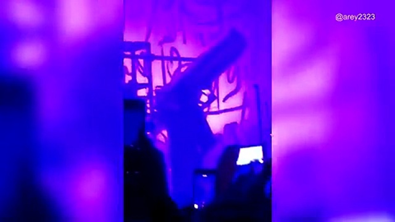 Manson smashed by stage prop during New York show