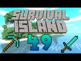 Zombie Spawner Grinder! - Villager Doors! - (Minecraft Survival Island) - Episode 49