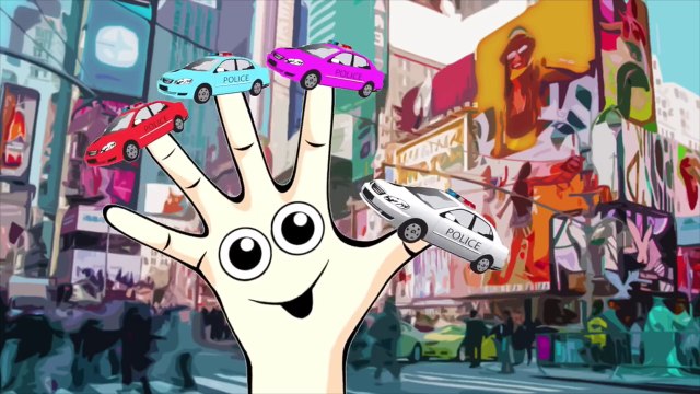 Police Car Finger Family Police Wheels On The Bus Compilation Nursery Rhymes Learn Colors Collection