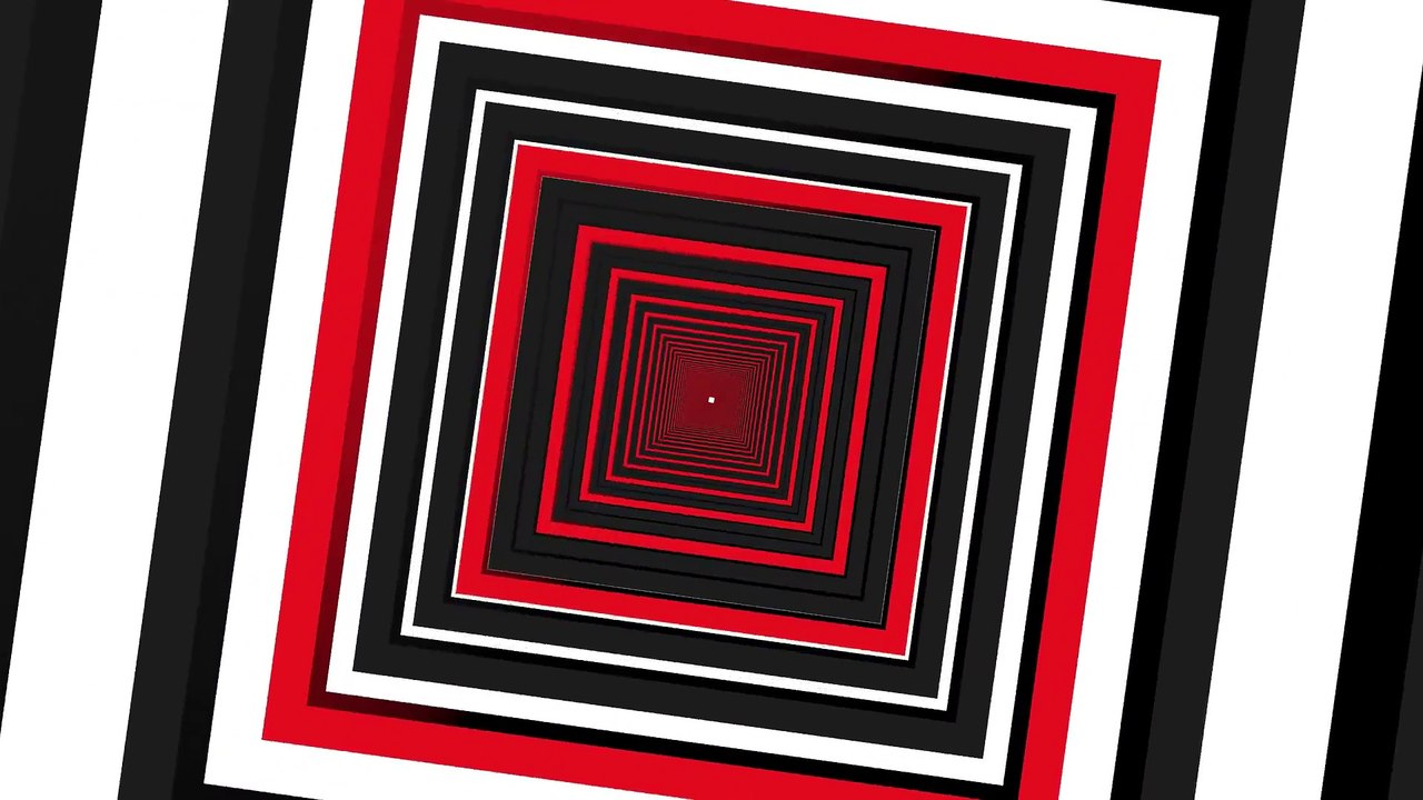 Black and red tunnel - HD animated background loop video, animation,free download