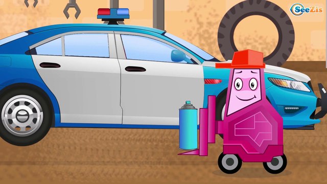 Мультфильмы про Машинки Трактор Павлик ПОЛИЦЕЙСКАЯ МАШИНА Развивающие мультики для детей