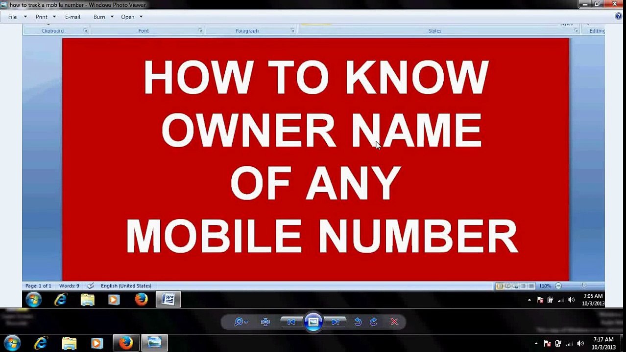 how to trace mobile number with ex name & location