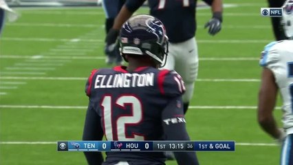 Watson fires a 35-yard pass to Ellington in a tight window