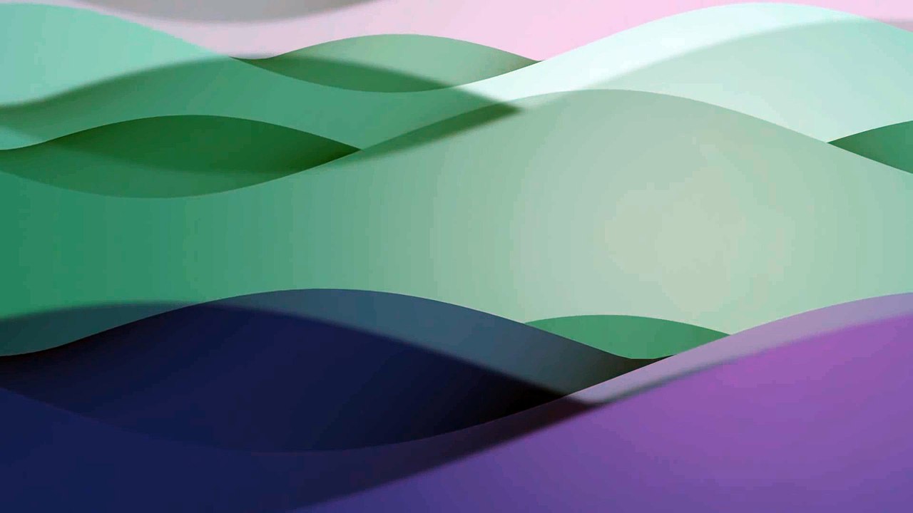 Blue Waves -  HD animated background loop video, animation,free download