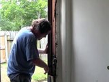 How to replace a door jamb, break in, kicked in! Easy! Home Mender