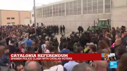 Spanish interior minister praises national police forces in Catalonia