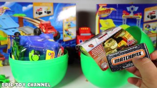 SURPRISE EGGS Battle Disney Cars Toy Mater VS Blaze Zeg Egg + Surprise Cars ToysReview