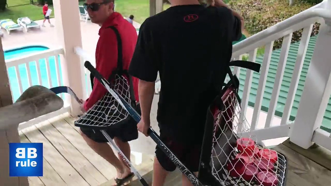 Kids HocKey Sauce Face off Cbanks vs Dad Loser...