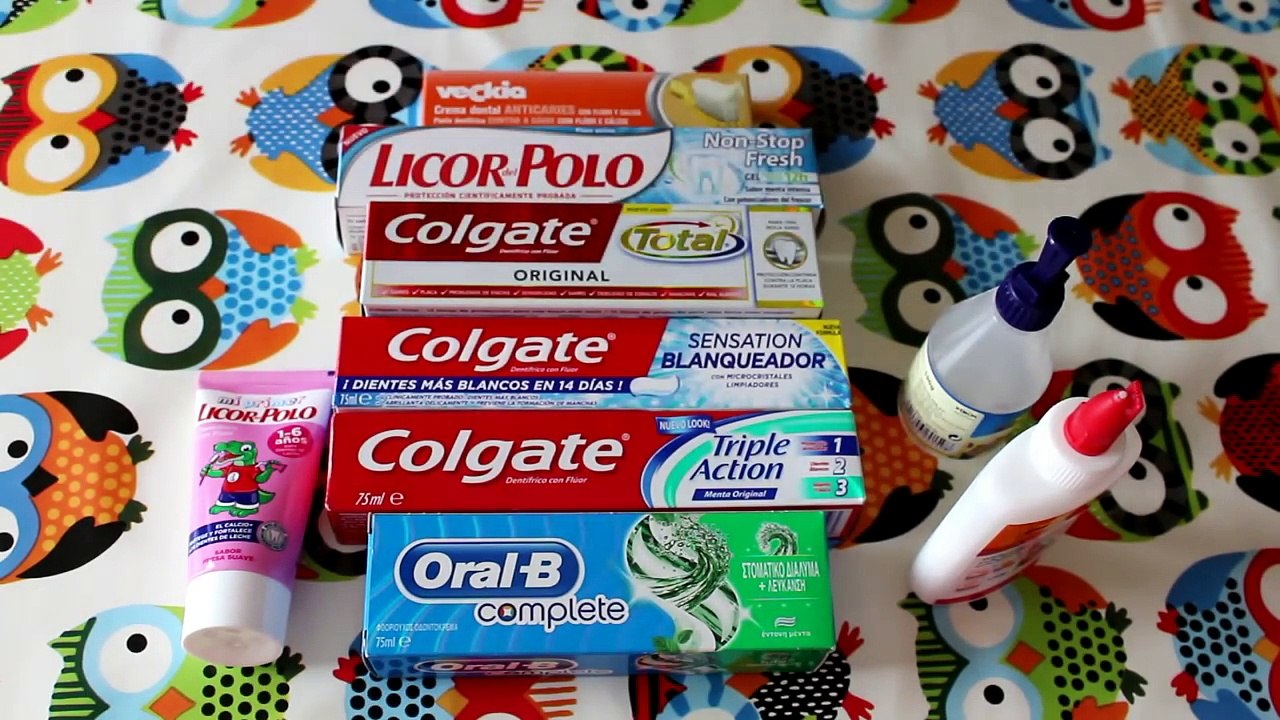 Como hacer SLIME casero SIN BORAX con Pasta de Dientes (Pruebas)