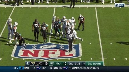 Calais Campbell single-handedly knocks Jets out of FG range on sack