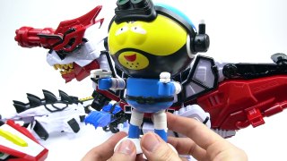 Brave Tyranno King, Dinosaur Transformer Combination Robot Power Ranger Dinoforce Brave Toys