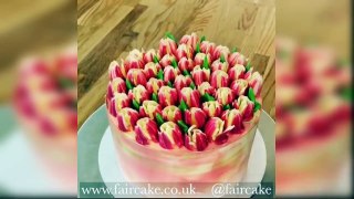 The most amazing cake decorating videos - Flower cake decorating tutorial compilation