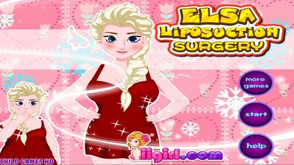 Frozen Queen Elsa Eat Too Much & Get Fat - Surgery And Workout To Lose Weight - Doctor Game For Kids
