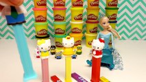 Hello Kitty Eggs Pez Surprise Eggs Elsa Minions Surprise Toy