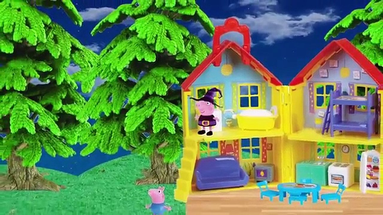 Desenho da Peppa Pig perdida no mundo minecraft vira Peppa pig zumbi corre atrás do George mamãe
