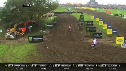 Herlings crashes in race 2 and Febvre passed him - Monster Energy FIM MXoN Presented by Fiat Professional