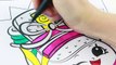 Shopkins SNEAKY WEDGE Speed Coloring Book Page with Markers