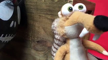 Ice Age 5 squirrel scary cartoon w/ skeleton ghost and amazing spiderman funny video for kids