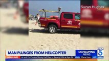 Man Dies After Plunging From Private Helicopter Into Ocean; Officials Say it`s Unclear if He Jumped