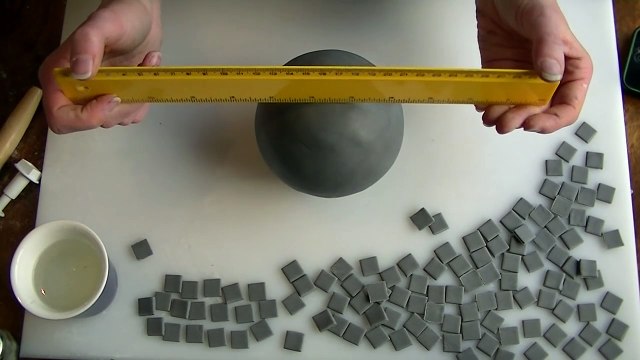 Fondant disco ball cake topper for 70s cake decorating tutorial