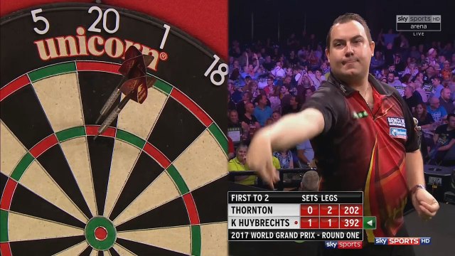 2017 World Grand Prix Darts | Round 1 | Kim Huybrechts vs Robert Thornton Part 2