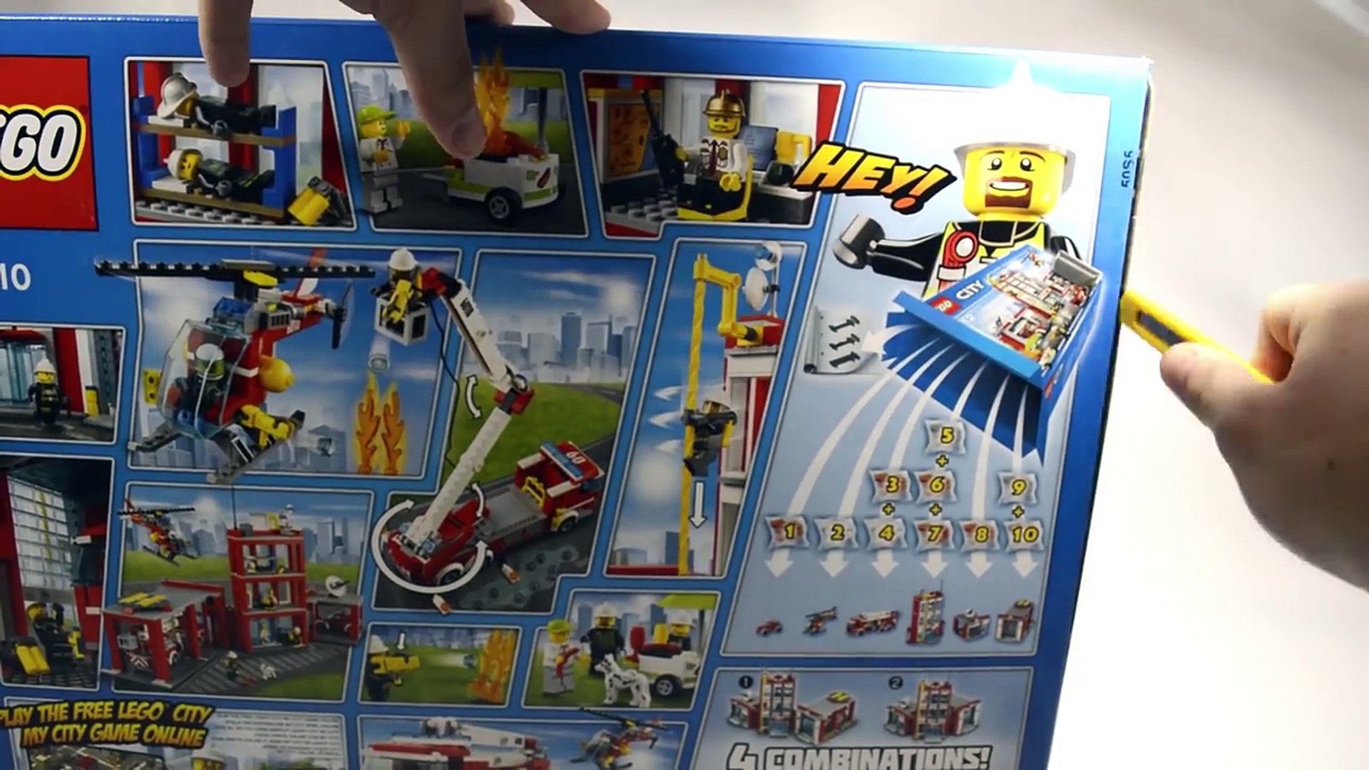 lego city 60110 fire station speed build