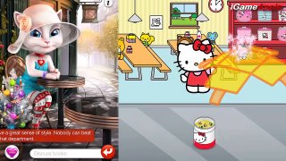 Talking Angela VS Hello Kitty Luchbox iPad Gameplay for Children HD