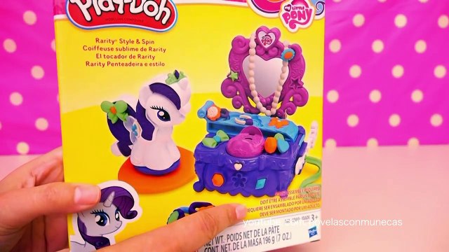 Juguetes de Play Doh de My Little Pony - Decoramos a Rarity de MLP con plastilina
