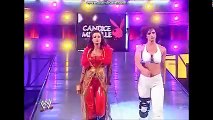 WWE RAW  Trish Stratus & Torrie Wilson vs Candice Michelle & Victoria