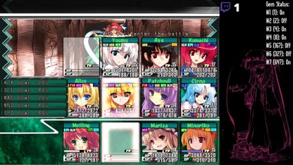 Labyrinth of Touhou - Triomagen boss fight