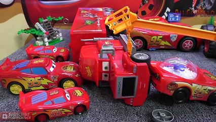 MINIONS KINDER - Mack Truck CARS 2 Lightning McQueen HD - Игрушки из мультика Тачки 2