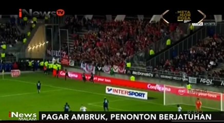 Pagar Pembatas Stadion di Prancis Ambruk, Puluhan Orang Terluka