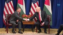 President Trump Meets With The King of Jordan