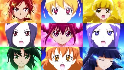 9人同時着地シンクロ大変身！ _ Smile & Fresh Sync Transformation!-0w0Mmbl44_w