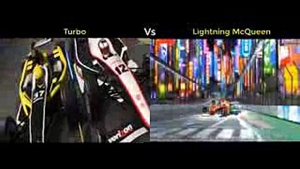 Cars - McQueen & Turbo Best Racing Scene - Who Faster  [HD]