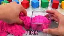 DIY How to make Kinetic Sand Cake Rainbow Pool Mad Mattr Learn Colors