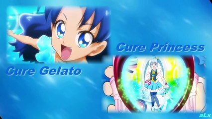 ふたりは青キュアシンクロ変身！_ Gelato and Princess Synchronized Transformation!-NLim99zi-Zw