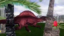 Dinosaur Battles - Spinosaurus Vs Charcharodontosaurus | Jurassic Park : Operation Genesis