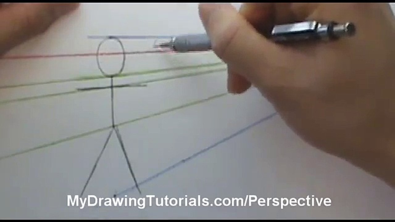 Perspective Art Lesson - How To Draw People In Perspective - Stick ...