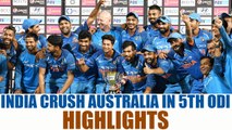 India beat Australia by 7 wickets, Highlights | Oneindia News
