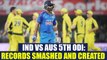 India vs Australia 5th ODI : Records that were created at Nagpur| Oneindia News