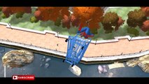 FUNNY CARS & COLORS SPIDERMAN SUPERHEROES SHOPPING RACE   Songs Nursery Rhyme