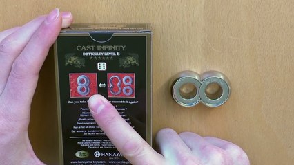 E7 - SOLUTION - Cast Infinity by Hanayama with graphic explanation