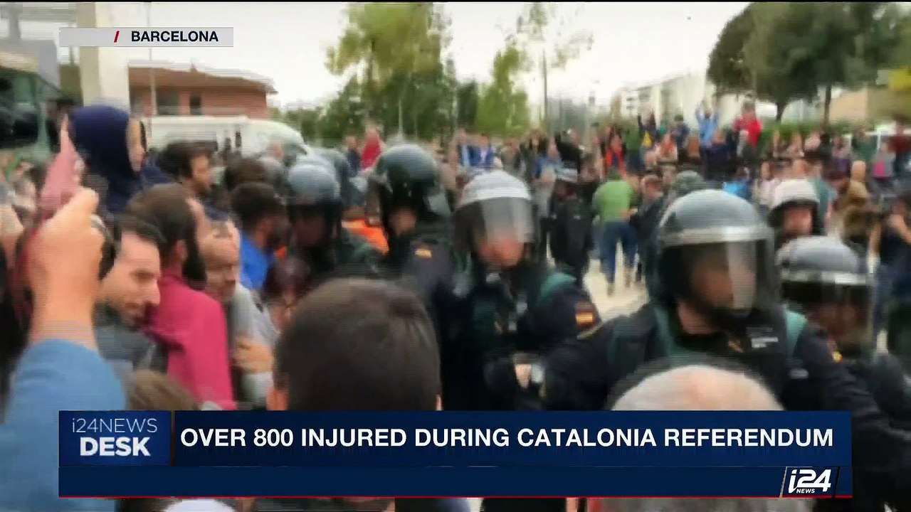 i24NEWS DESK | Spain fails to halt Catalonia referendum | Monday, October 2nd 2017