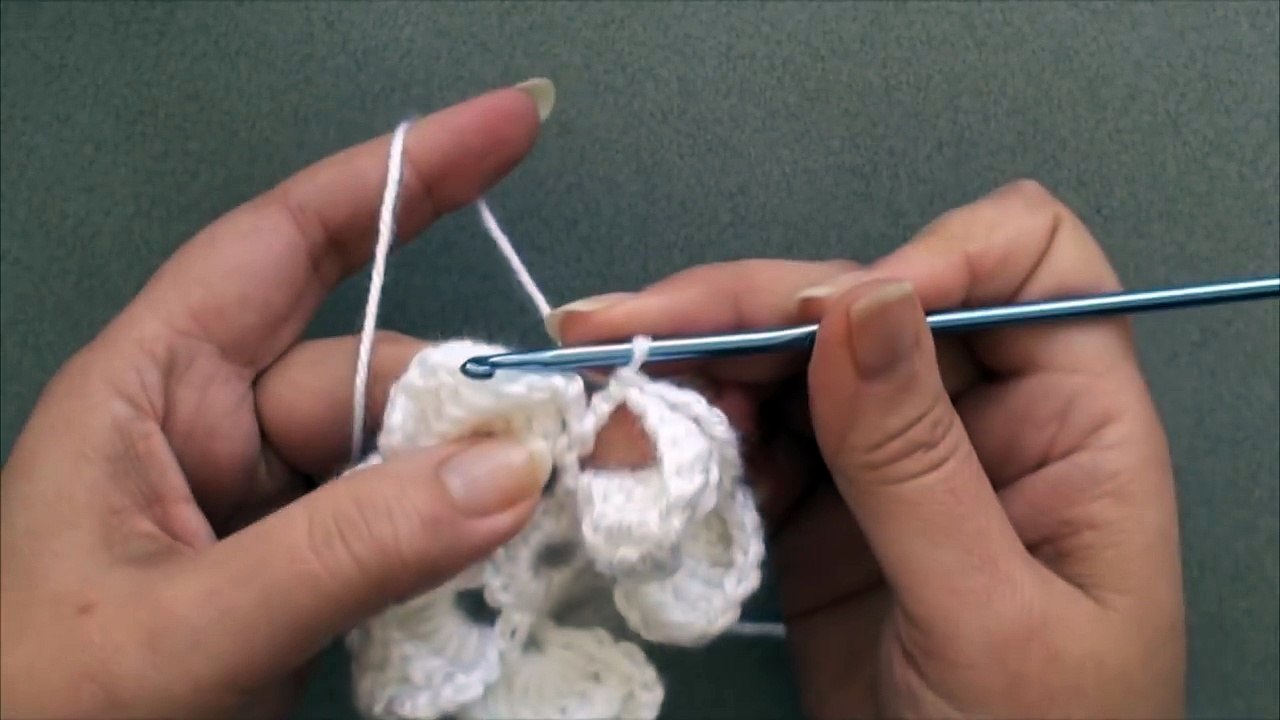 Crochet : Formando un Cuadrado con la Flor de 8 Petalos