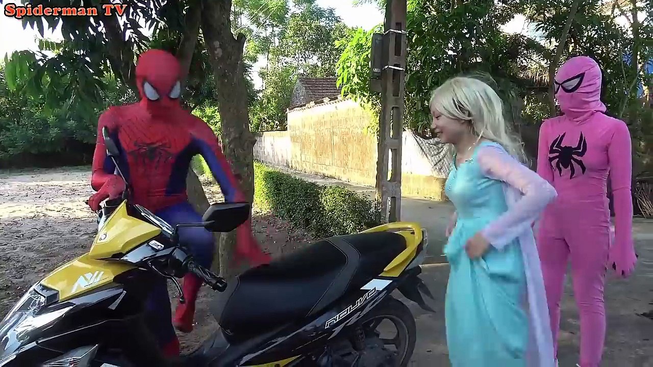 Người Nhện Và Nữ Hoàng Băng Giá Elsa - Phim Hoạt Hình - Videos Hài Hước #7