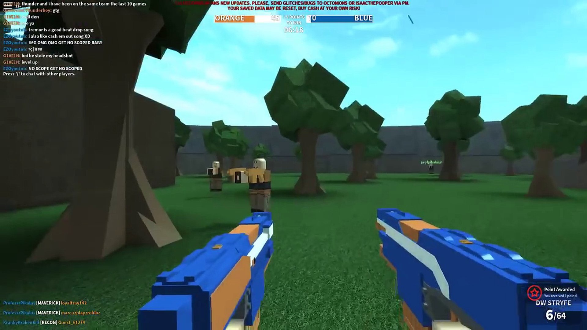 ⁣Roblox | KILLING PEOPLE WITH NERF GUNS? Nerf Wars Roblox! (Roblox Adventures)