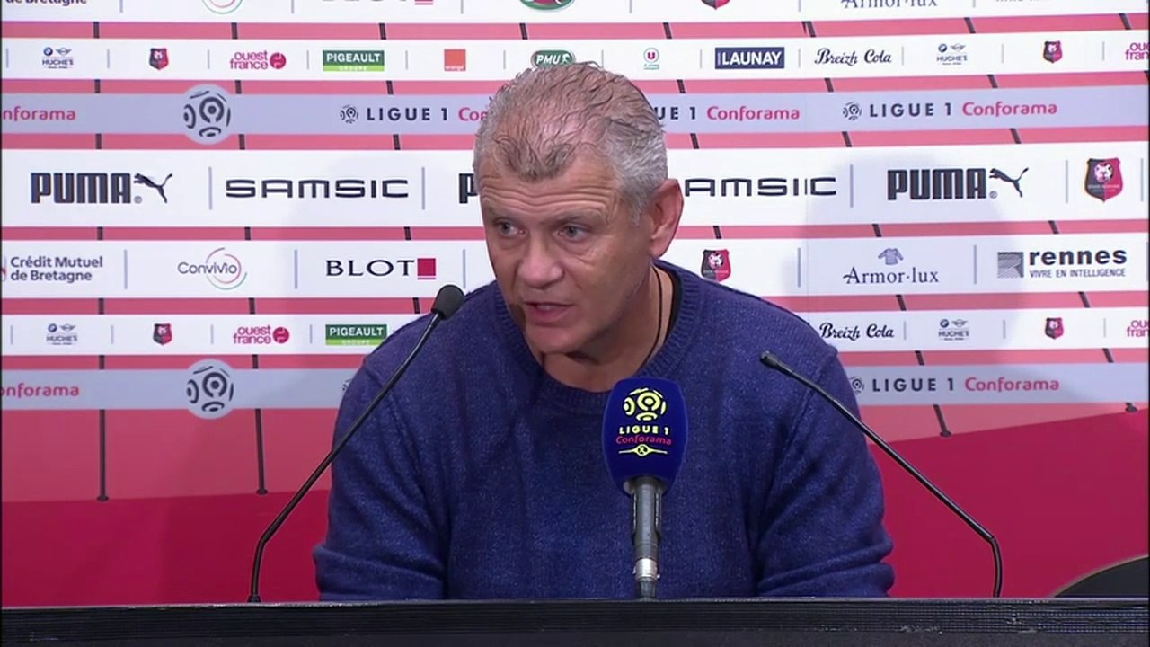 Conférence de presse Patrice Garande après Rennes / Caen